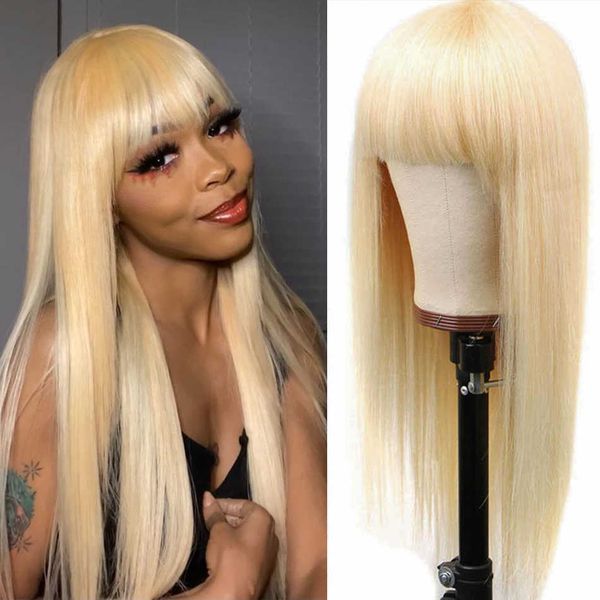 lace wigs brazilian 613 blonde straight human remy hair 150 density for black women machine with bang perruque cheveux 230106, Black;brown
lace wigs brazilian 613 blonde straight human remy hair 150 density for black women machine with bang perruque cheveux 230106, Black;brown