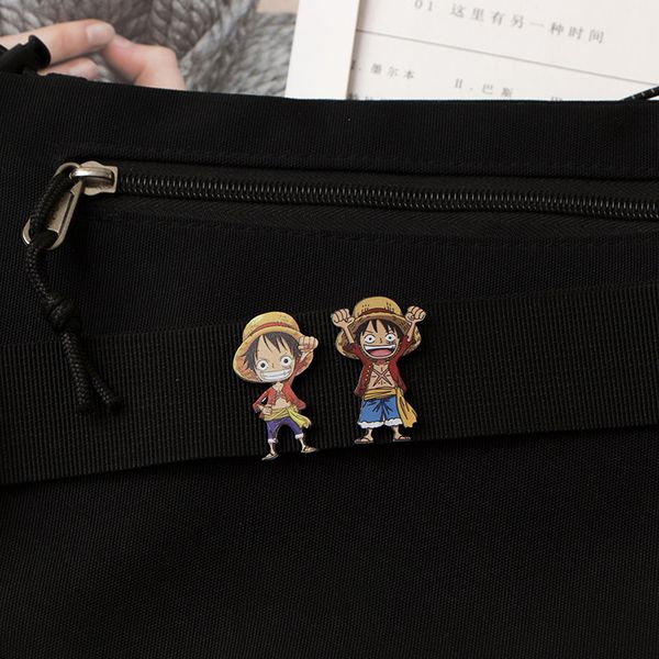 one piece cartoon brooch surrounding japanese anime luffy metal badge male student bag pin accessories trend, Blue
one piece cartoon brooch surrounding japanese anime luffy metal badge male student bag pin accessories trend, Blue