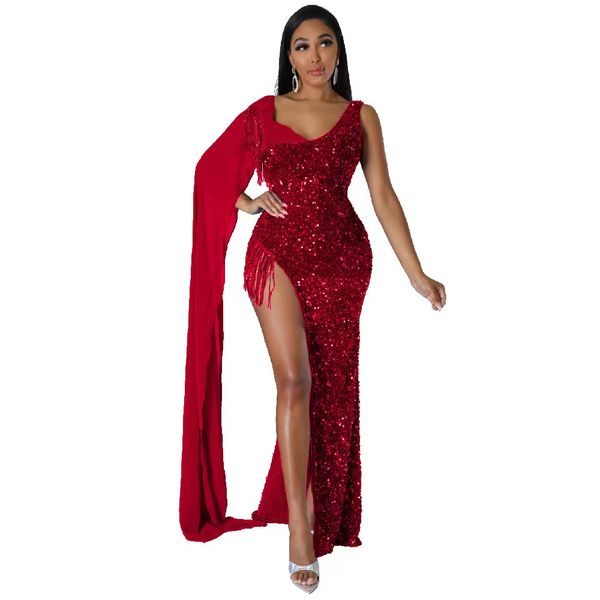 luxury evening dresses red black sequins beads halter long sleeves prom dress formal party gowns custom made sweep train robe de mariee, Black;red
luxury evening dresses red black sequins beads halter long sleeves prom dress formal party gowns custom made sweep train robe de mariee, Black;red