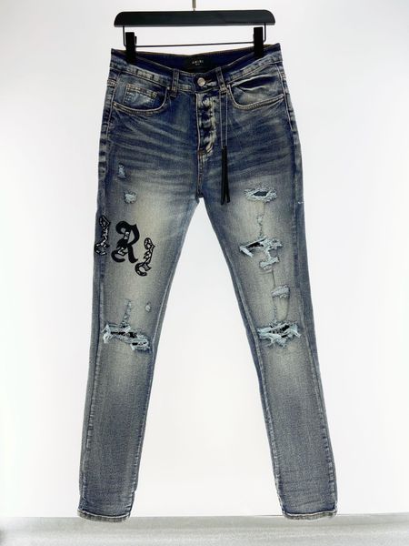2023 fall new great mens distressed ripped skinny hole designer jeans ~ us size 28-38 jeans ~ slim motorcycle moto biker causal denim pants, Blue
2023 fall new great mens distressed ripped skinny hole designer jeans ~ us size 28-38 jeans ~ slim motorcycle moto biker causal denim pants, Blue