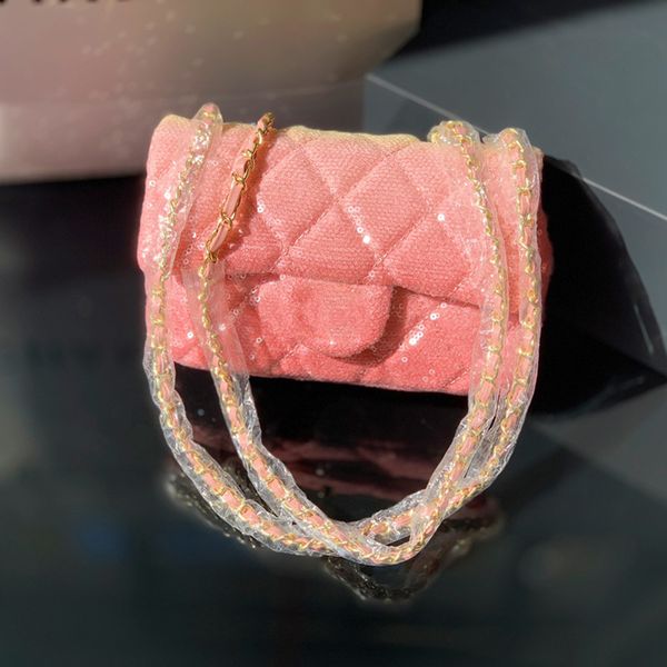 cc bags luxury brand shoulder bags mermaid pink color sequins bags classic mini flap gold metal crossbdoy shoudler sacoche handbags 20cm
cc bags luxury brand shoulder bags mermaid pink color sequins bags classic mini flap gold metal crossbdoy shoudler sacoche handbags 20cm