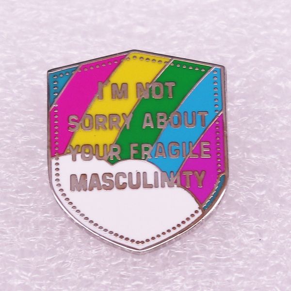 i'm not sorry for your fragile masculinity brooch feminist badge pin, Blue
i'm not sorry for your fragile masculinity brooch feminist badge pin, Blue