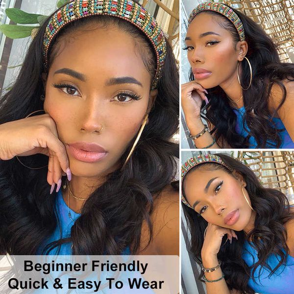 nxy lace wigs body wave human hair scarf 180% density remy natural headband wavy glueless for black women perruque cheveux 230106, Black;brown
nxy lace wigs body wave human hair scarf 180% density remy natural headband wavy glueless for black women perruque cheveux 230106, Black;brown