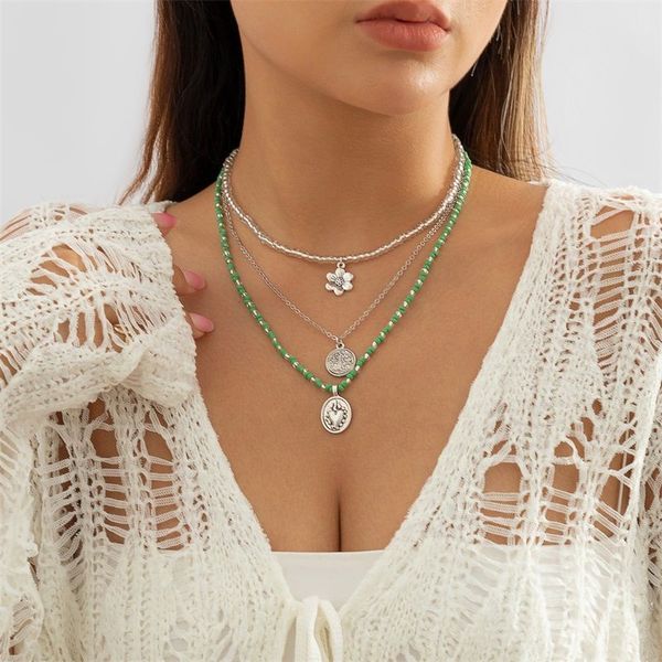 necklaces bracelet designer jewelry multi-layered geometric alloy necklace creative exaggeration simple cross necklace three-layer mixed bea, Silver
necklaces bracelet designer jewelry multi-layered geometric alloy necklace creative exaggeration simple cross necklace three-layer mixed bea, Silver