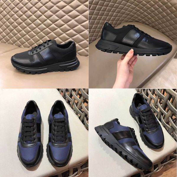 luxury designers men shoes prax 01 leather and technical fabric sneakers calfskin vintage mesh runner trainers with box, Black
luxury designers men shoes prax 01 leather and technical fabric sneakers calfskin vintage mesh runner trainers with box, Black