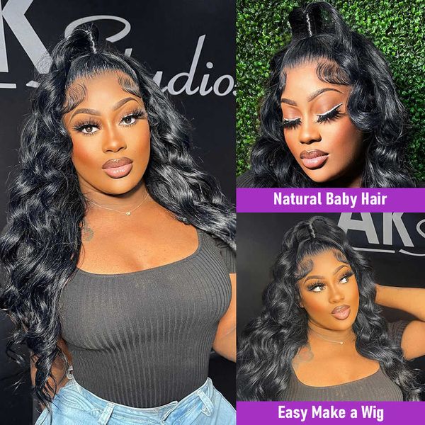 nxy lace wigs body wave 360 frontal human hair pre plucked transparent front for black women 230106, Black;brown
nxy lace wigs body wave 360 frontal human hair pre plucked transparent front for black women 230106, Black;brown