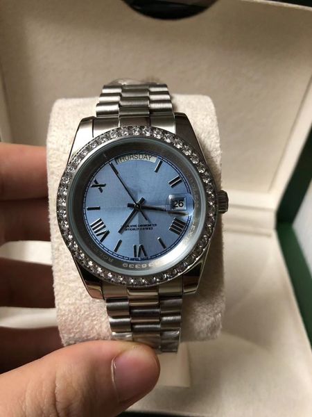 luxury aaa mens daimonds watch datejust date day 41mm stainless steel watches men 2813 mechanical automatic president desinger mens watches, Slivery;brown
luxury aaa mens daimonds watch datejust date day 41mm stainless steel watches men 2813 mechanical automatic president desinger mens watches, Slivery;brown