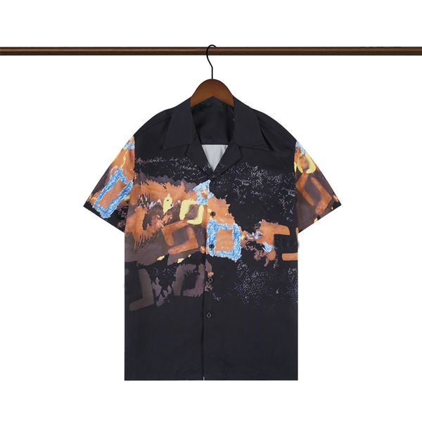 23ss fashion hawaii floral letter print beach shirts men's designer silk bowling shirt men summer short sleeve loose dress shirt -3xl, White;black
23ss fashion hawaii floral letter print beach shirts men's designer silk bowling shirt men summer short sleeve loose dress shirt -3xl, White;black
