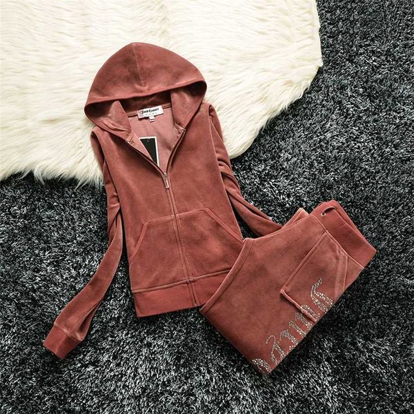 2023 ladies sweatshirt velvet zipper hoodie and pants with pockets casual fashion sportswear two-piece juicy coutoure, Gray
2023 ladies sweatshirt velvet zipper hoodie and pants with pockets casual fashion sportswear two-piece juicy coutoure, Gray