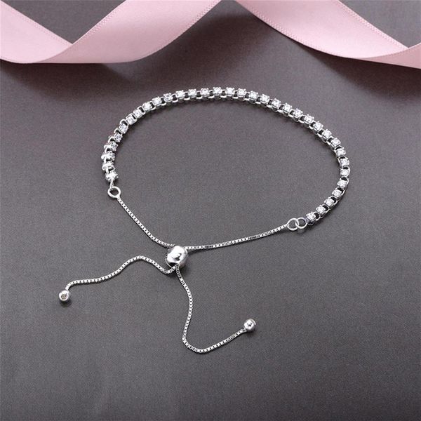 original 925 sterling silver adjustable size crystal shine bracelet with box for pandora charms bracelet women wedding jewelry bra305t, Golden;silver
original 925 sterling silver adjustable size crystal shine bracelet with box for pandora charms bracelet women wedding jewelry bra305t, Golden;silver