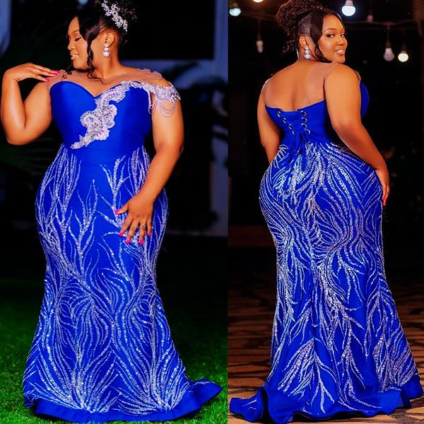 2023 arabic aso ebi royal blue prom dresses beaded crystals mermaid evening formal party second reception birthday engagement gowns dress zj, Black 
2023 arabic aso ebi royal blue prom dresses beaded crystals mermaid evening formal party second reception birthday engagement gowns dress zj, Black
