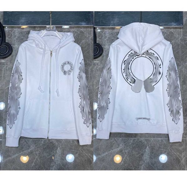 men's luxury classic sweatshirts brand ch designer hoodie fashion men women horseshoe sanskrit loose zipper jacket pullover hooded coa, Black
men's luxury classic sweatshirts brand ch designer hoodie fashion men women horseshoe sanskrit loose zipper jacket pullover hooded coa, Black