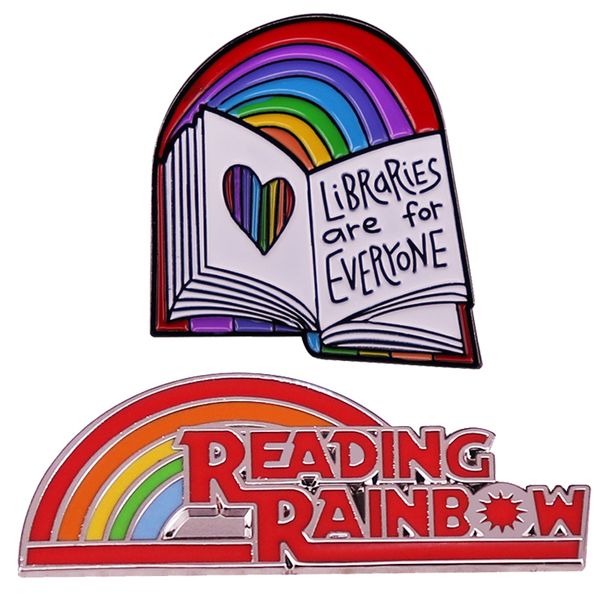 reading rainbow libraries are for everyone brooch enamel pin brooches metal badges lapel pins jewelry accessories gifts, Blue
reading rainbow libraries are for everyone brooch enamel pin brooches metal badges lapel pins jewelry accessories gifts, Blue