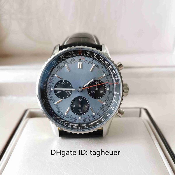 bls factory mens watch super quality 43mm navitimer b01 chronograph 43 sky blue dial leather bands watches cal.01 movement mechanical automa, Slivery;brown
bls factory mens watch super quality 43mm navitimer b01 chronograph 43 sky blue dial leather bands watches cal.01 movement mechanical automa, Slivery;brown