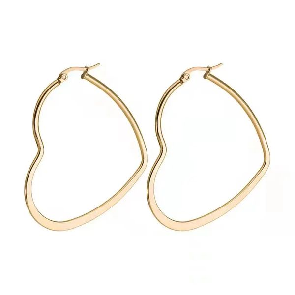 4mm gold shape heart hoop earrings stainless steel earring big jewelry, Golden;silver
4mm gold shape heart hoop earrings stainless steel earring big jewelry, Golden;silver