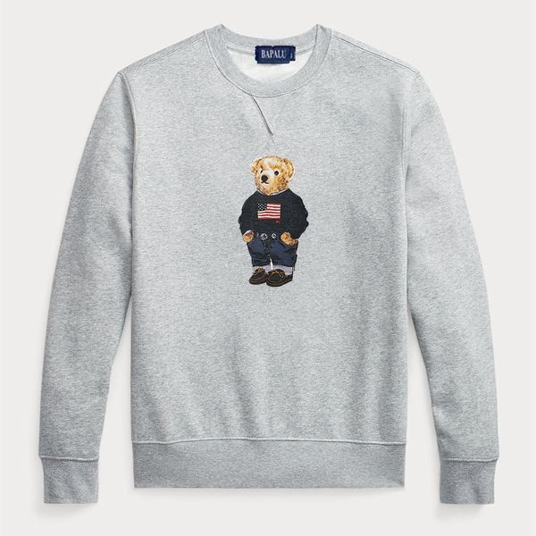 2023 plush long-sleeved pullover bear polos shirt t-shirt cartoon bear loose round neck printing bear, White;black
2023 plush long-sleeved pullover bear polos shirt t-shirt cartoon bear loose round neck printing bear, White;black