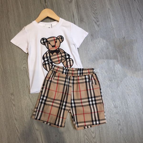 baby clothes kid t shirt set kid designer sets kids clothes luxury new summer shorts sleeve with bear classic stripes 90-160, White
baby clothes kid t shirt set kid designer sets kids clothes luxury new summer shorts sleeve with bear classic stripes 90-160, White