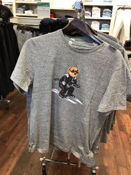 summer short-sleeved bear t-shirt paris city polos shirt pattern 100% cotton and american printing same size casual wholesale, White;black
summer short-sleeved bear t-shirt paris city polos shirt pattern 100% cotton and american printing same size casual wholesale, White;black