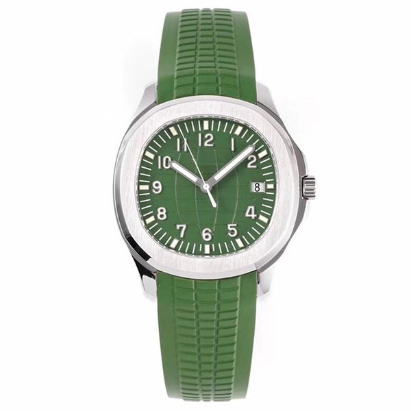 fashion green mens watch automatic mechanical movement wristwatches rubber strap 40mm bezel casual business watches montre de luxe, Slivery;brown
fashion green mens watch automatic mechanical movement wristwatches rubber strap 40mm bezel casual business watches montre de luxe, Slivery;brown