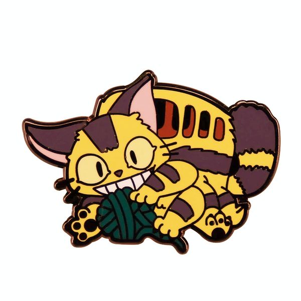 catbus play with yarn ball knitting lover brooch pins enamel metal badges lapel pin brooches jackets fashion jewelry accessories, Blue
catbus play with yarn ball knitting lover brooch pins enamel metal badges lapel pin brooches jackets fashion jewelry accessories, Blue