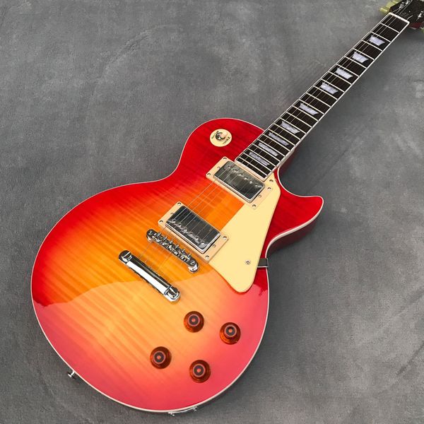 Standard electric guitar Cherry Day silver accessories and pickups mahogany available
Standard electric guitar Cherry Day silver accessories and pickups mahogany available