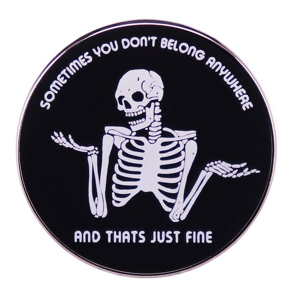 sometimes you don't belong anywhere and that's just fine enamel pin funny skeleton badge cute anime movies games hard enamel pins, Blue
sometimes you don't belong anywhere and that's just fine enamel pin funny skeleton badge cute anime movies games hard enamel pins, Blue