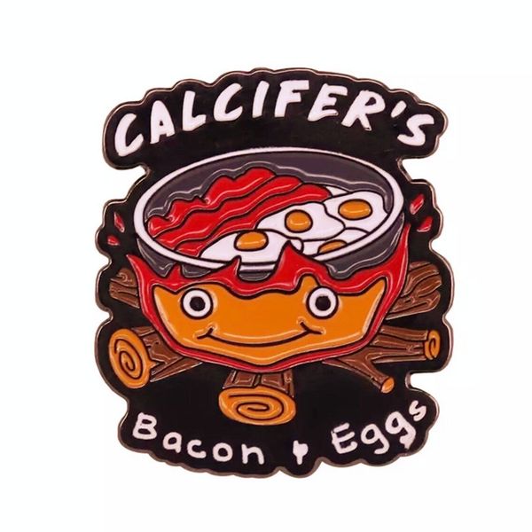 cartoon calcifer fried eggs and bacon enamel brooch pin hat bag jeans jacket lapel pins badges fashion jewelry accessories, Blue
cartoon calcifer fried eggs and bacon enamel brooch pin hat bag jeans jacket lapel pins badges fashion jewelry accessories, Blue
