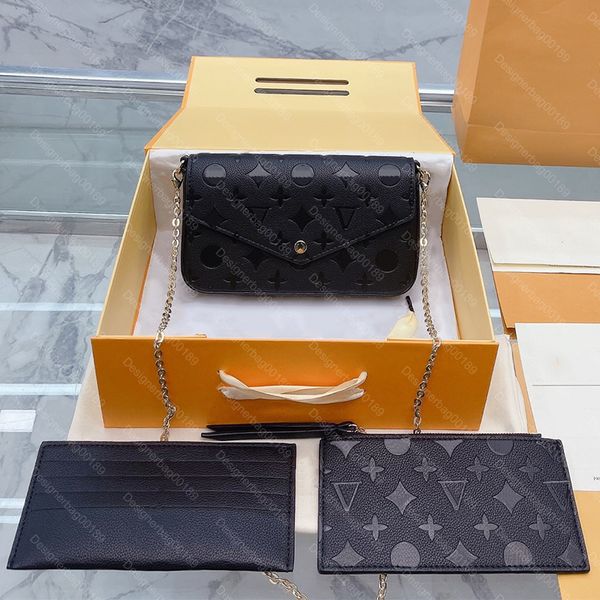crossbody bag luxury designer handbag chain leather wallet ladies shoulder bag with box felicie pochette bags n63106 m61276 n63032 m64064
crossbody bag luxury designer handbag chain leather wallet ladies shoulder bag with box felicie pochette bags n63106 m61276 n63032 m64064