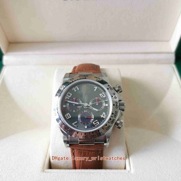jhf men watches 116519 gray digital dial brown leather strap stainless sapphire luminous chronograph 4130 movement mens watch wristwatches, Slivery;brown
jhf men watches 116519 gray digital dial brown leather strap stainless sapphire luminous chronograph 4130 movement mens watch wristwatches, Slivery;brown