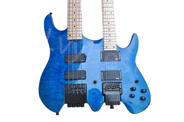 lvydouble neck blue electric guitar with black hardware maple quilted thin body stainless steel frets
lvydouble neck blue electric guitar with black hardware maple quilted thin body stainless steel frets