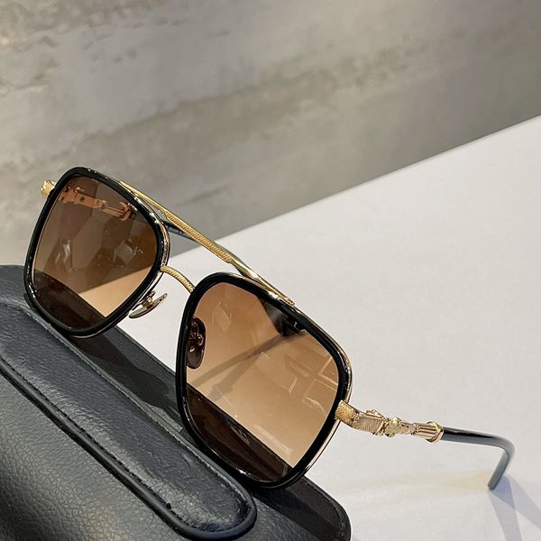gold metal square sunglasses for men brown shaded sun glasses shades outdoor uv400 protection eyewear with box, White;black
gold metal square sunglasses for men brown shaded sun glasses shades outdoor uv400 protection eyewear with box, White;black