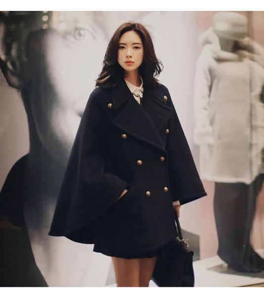 women's wool blends cloak cape black woollen coat 2023 autumn winter fashion wool tweed batwing sleeve poncho loose thick wool coat out
women's wool blends cloak cape black woollen coat 2023 autumn winter fashion wool tweed batwing sleeve poncho loose thick wool coat out