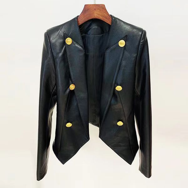 womens designer jackets denim woman short coats bal autumn spring style slim for lady genuine leather jacket designer coat a208, Black;brown
womens designer jackets denim woman short coats bal autumn spring style slim for lady genuine leather jacket designer coat a208, Black;brown