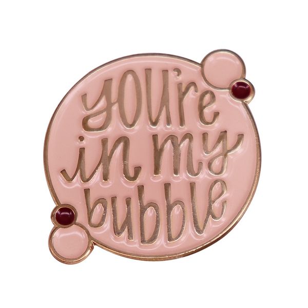 you are in my bubble brooch metal enamel lapel badge collect denim jacket backpack pin decoration given friends and fans gifts, Blue
you are in my bubble brooch metal enamel lapel badge collect denim jacket backpack pin decoration given friends and fans gifts, Blue