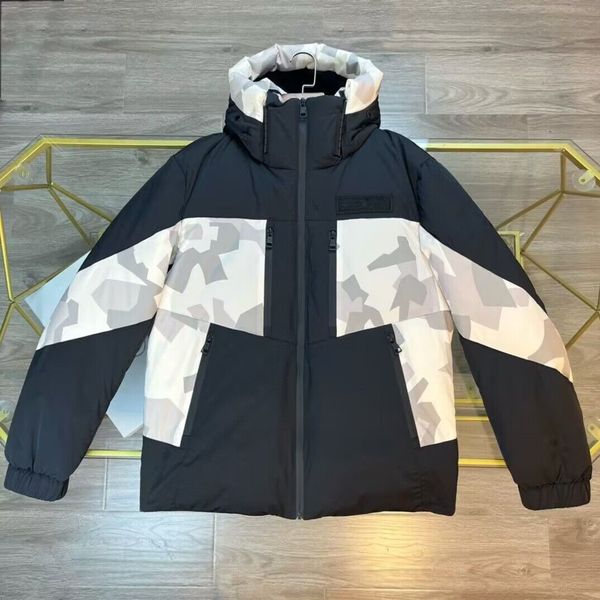 2022 down jacket men winter new coat loose contrast color stitching three-proof letter printing hooded top, Black;brown
2022 down jacket men winter new coat loose contrast color stitching three-proof letter printing hooded top, Black;brown