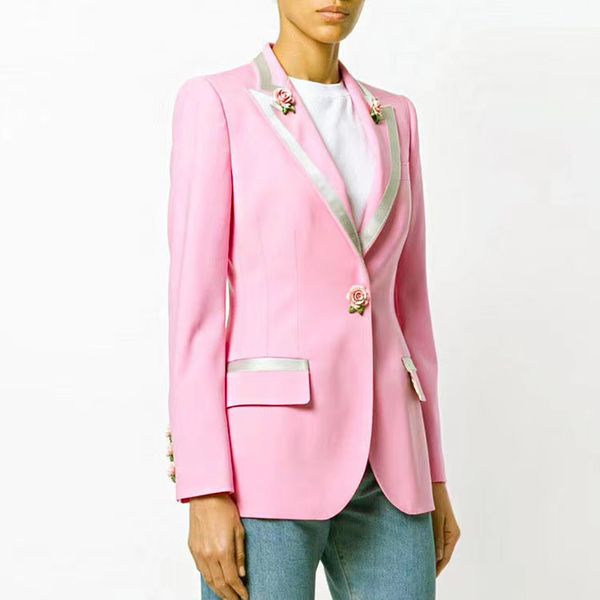 women suits designer clothes blazers slim waist spring new released a200, White;black
women suits designer clothes blazers slim waist spring new released a200, White;black