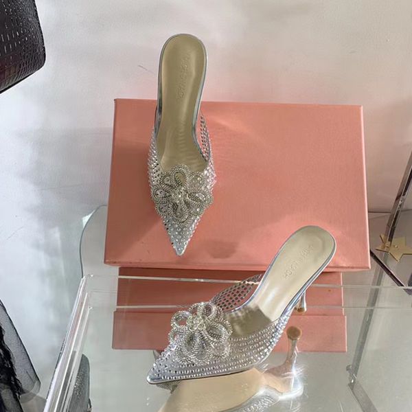 105mm stiletto rhinestone mach slippers crystals embellished flower mules evening shoes stiletto heels women heeled luxury designers sandals, Black
105mm stiletto rhinestone mach slippers crystals embellished flower mules evening shoes stiletto heels women heeled luxury designers sandals, Black