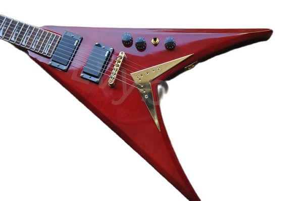 lvyunusual shape red body electric guitar with rosewood fretboard gold hardware provide customized services
lvyunusual shape red body electric guitar with rosewood fretboard gold hardware provide customized services