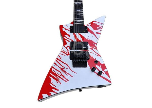 lvywhite body electric guitar with rosewood fretboard black hardware red sticker provide customized services
lvywhite body electric guitar with rosewood fretboard black hardware red sticker provide customized services