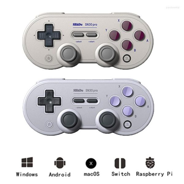 Image of Game Controllers 8Bitdo SN30 Pro Wireless Bluetooth-compatible Gamepad For Switch/MacOS/Android/PC Controller Joystick Steam