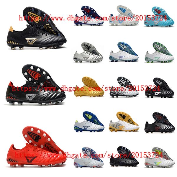 Image of Soccer Shoes Men 2023 MORELIA NEO III Made In Japan FG High Ankle Football Boots Teenagers Adult Cleats Grass Training Match Sneakers