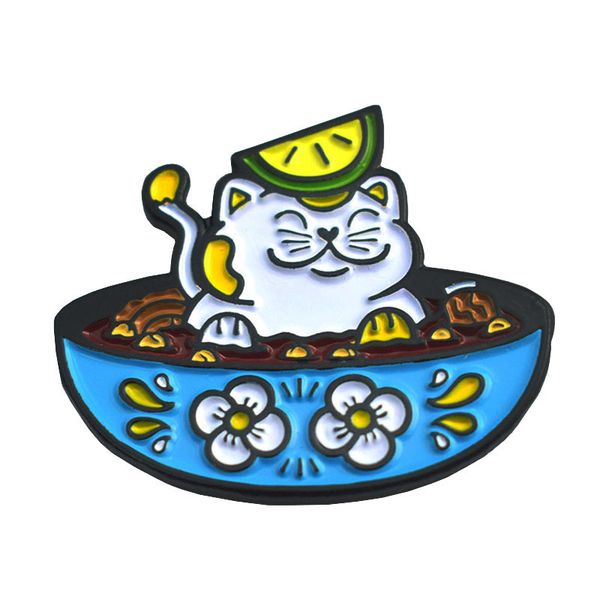lovely teapot cat japanese ramen brooch metal enamel lapel badge collect denim jacket backpack pin children fashion jewelry gift, Blue
lovely teapot cat japanese ramen brooch metal enamel lapel badge collect denim jacket backpack pin children fashion jewelry gift, Blue