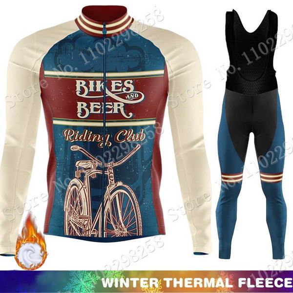 designer retro beer riding club 2022 cycling jerseys sets winter fleece clothing suit mens long sleeve shirt mtb bike road winter pants bib, Black;red
designer retro beer riding club 2022 cycling jerseys sets winter fleece clothing suit mens long sleeve shirt mtb bike road winter pants bib, Black;red