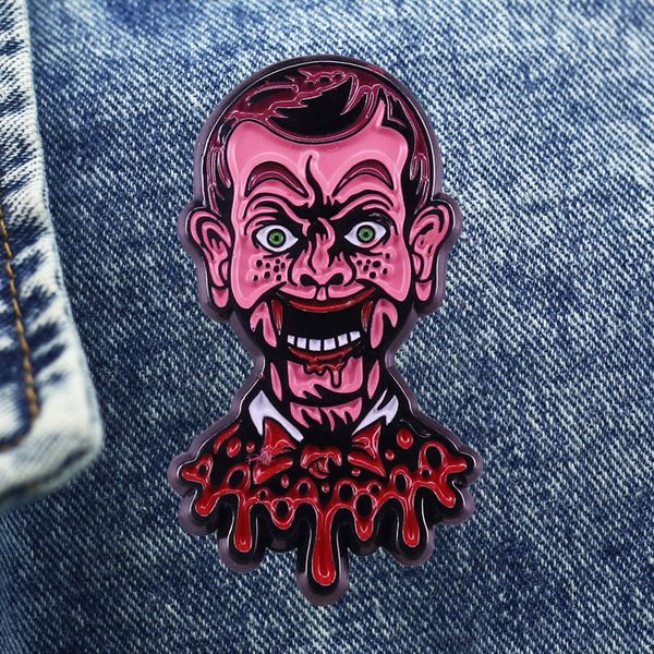 a strange and bloody comedian cartoon brooch metal enamel lapel badge denim jacket backpack pin given friends and fans gifts, Blue
a strange and bloody comedian cartoon brooch metal enamel lapel badge denim jacket backpack pin given friends and fans gifts, Blue
