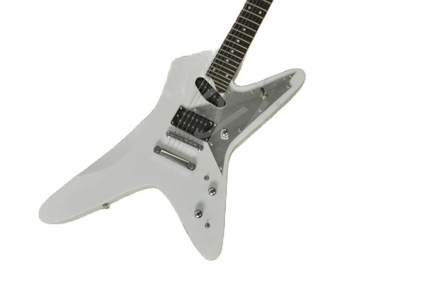 lvyelectric guitar unusual shape 6 strings white body with rosewood fretboard chrome hardware provide customized services
lvyelectric guitar unusual shape 6 strings white body with rosewood fretboard chrome hardware provide customized services