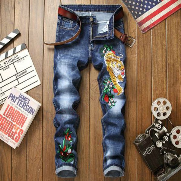 new jeans chino pants pant men's trousers stretch close-fitting slacks washed straight skinny embroidery patchwork ripped mens trend br, Blue
new jeans chino pants pant men's trousers stretch close-fitting slacks washed straight skinny embroidery patchwork ripped mens trend br, Blue
