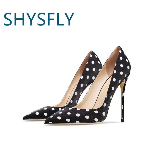 shysfly genuine leather dress shoes ladies pointed toes polka dot stelletos designer plus size elegant high heels woman pumps, Black
shysfly genuine leather dress shoes ladies pointed toes polka dot stelletos designer plus size elegant high heels woman pumps, Black