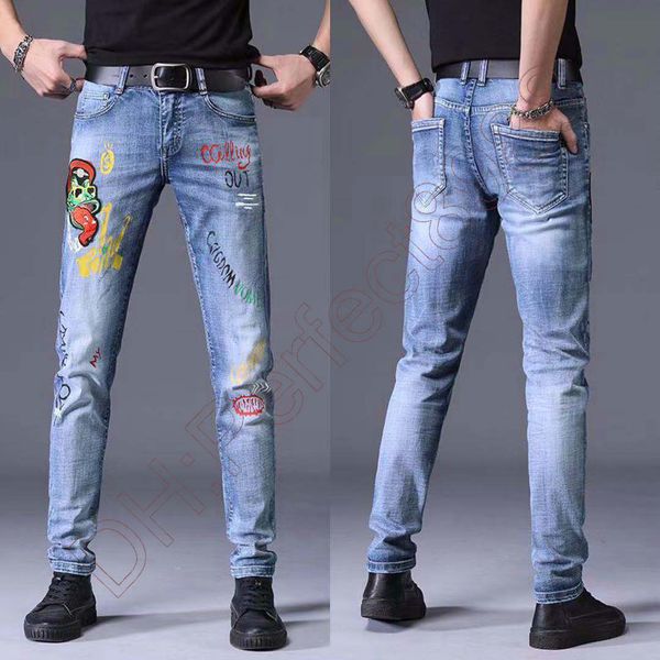 new jeans chino pants pant men's trousers stretch close-fitting slacks washed straight skinny embroidery patchwork ripped mens trend br, Blue
new jeans chino pants pant men's trousers stretch close-fitting slacks washed straight skinny embroidery patchwork ripped mens trend br, Blue