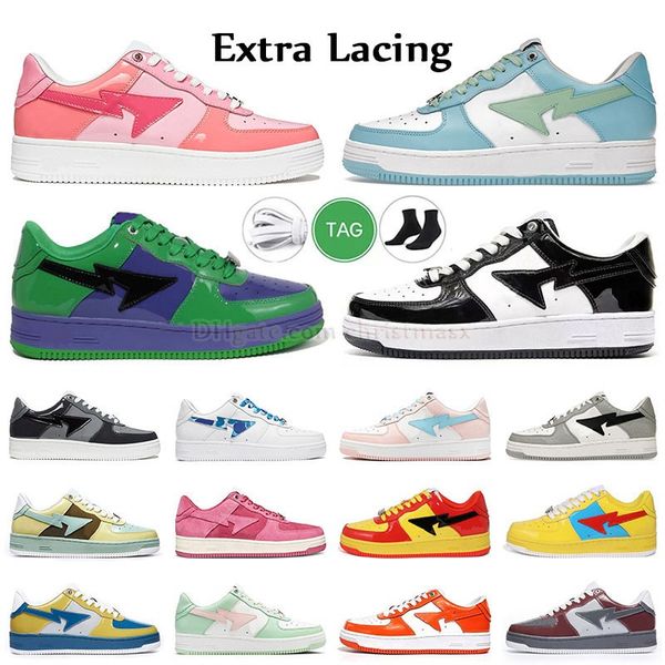 mens women fashion running shoes low sk8 abc camo pink blue patent leather black and white panda designer sneakers platform outdoor sport tr
mens women fashion running shoes low sk8 abc camo pink blue patent leather black and white panda designer sneakers platform outdoor sport tr