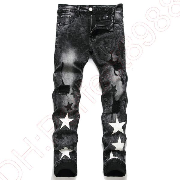 new jeans chino pants pant men's trousers stretch close-fitting slacks washed straight skinny embroidery patchwork ripped mens trend br, Blue
new jeans chino pants pant men's trousers stretch close-fitting slacks washed straight skinny embroidery patchwork ripped mens trend br, Blue